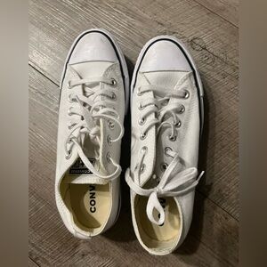 Converse All Star Platform Low Top - Women's, 7.5, white